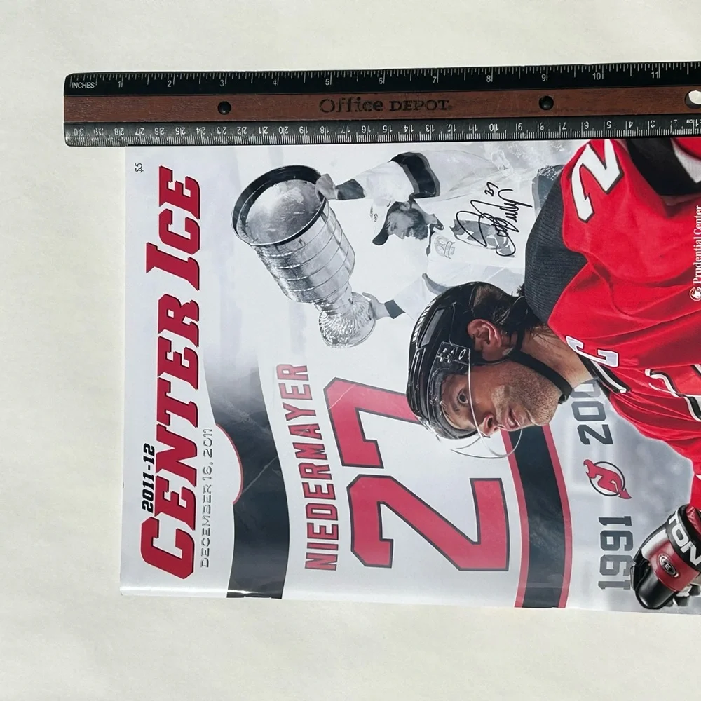 2011 Scott Niedermayer Retirement Night Program New Jersey Devils 12/16/11 NHL